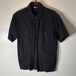 MEC Men's Blue Casual Button Down Shirt